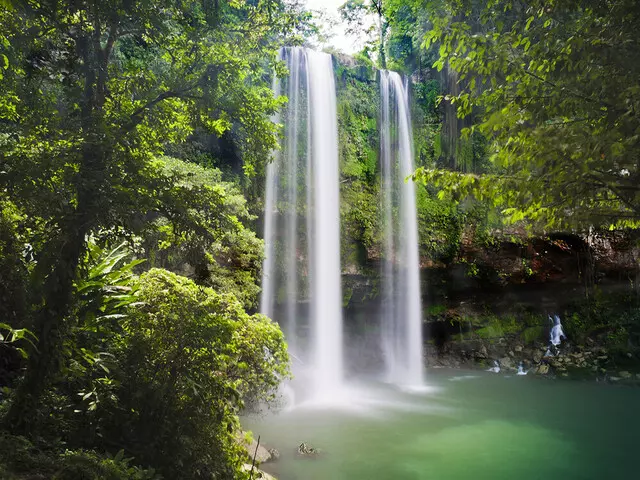 Misol Ha Waterfall in Palenque Chiapas