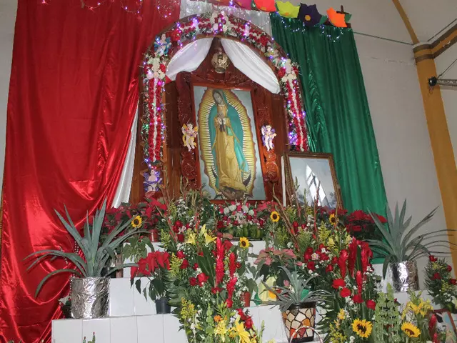 Day of the Virgin of Guadalupe in Palenque Chiapas